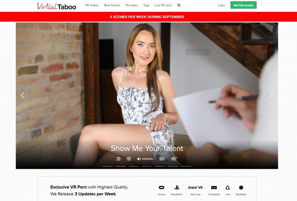 VirtualTaboo.com Screenshot